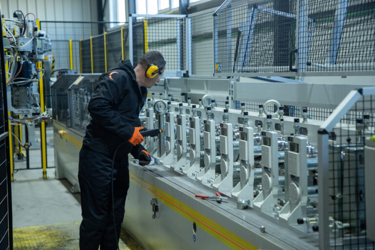 Eclipse specialist inspecting the aluminum production line